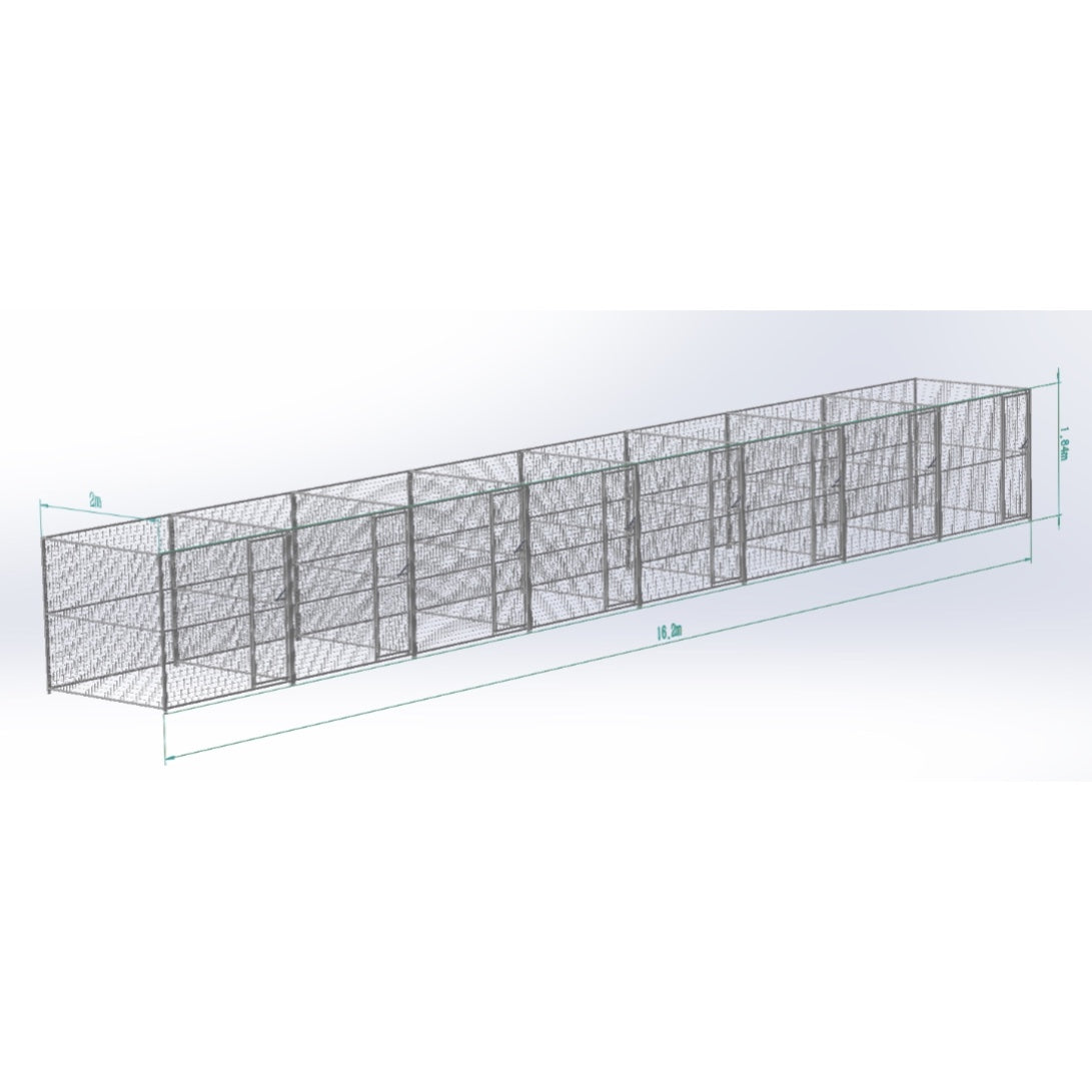 8 sets Pet enclosure - 1.8m high