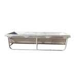 0.6m high x 0.6m wide x 1.96m long Stainless Steel Drink Trough