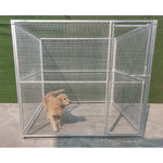 Hot Dipped Galvanised Dog Enclosure - 1.8m high x 2m long x 2m wide (25mm x 25mm)
