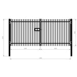 1.8m high x 4m long Double Swing Gate
