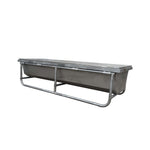 0.45m high x 0.6m wide x 1.96m long Stainless Steel Drink Trough