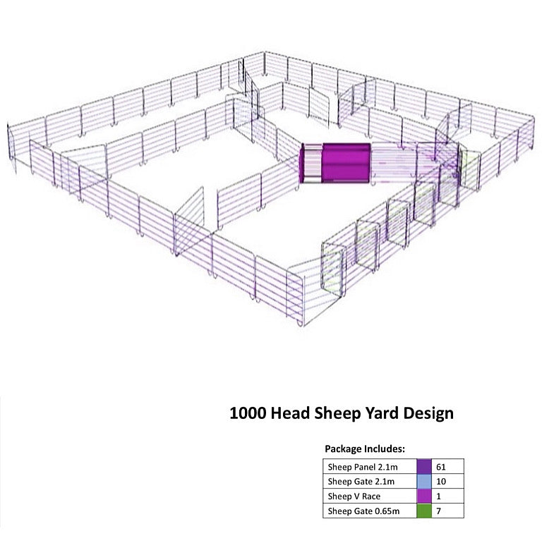 1000 Head Sheep Yard Design