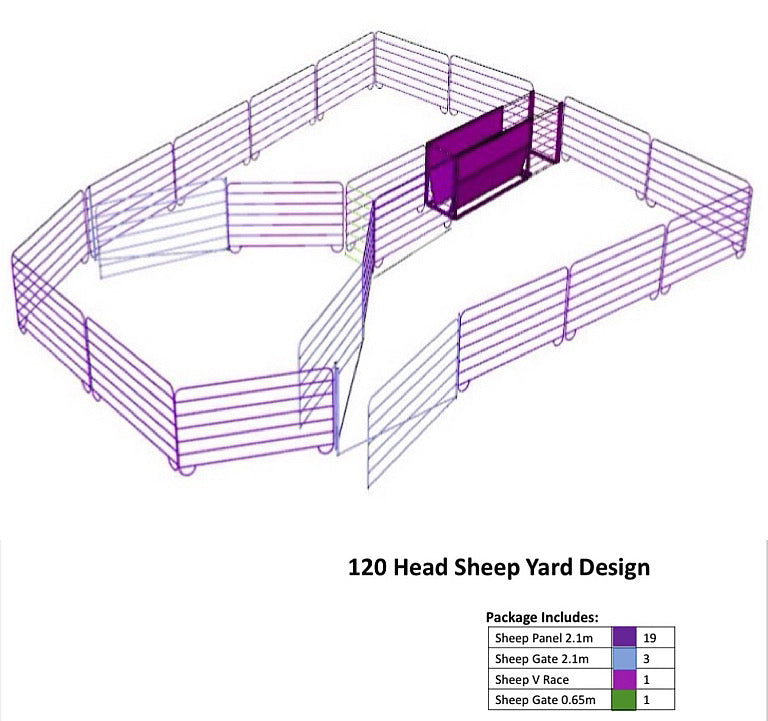 120 Head Sheep Yard Design