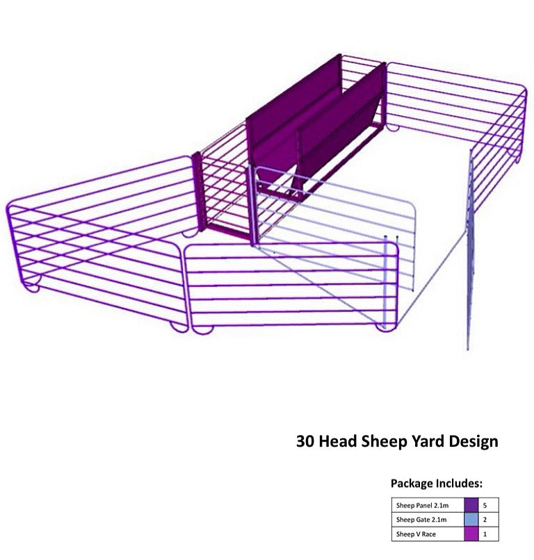 30 Head Sheep Yard Design