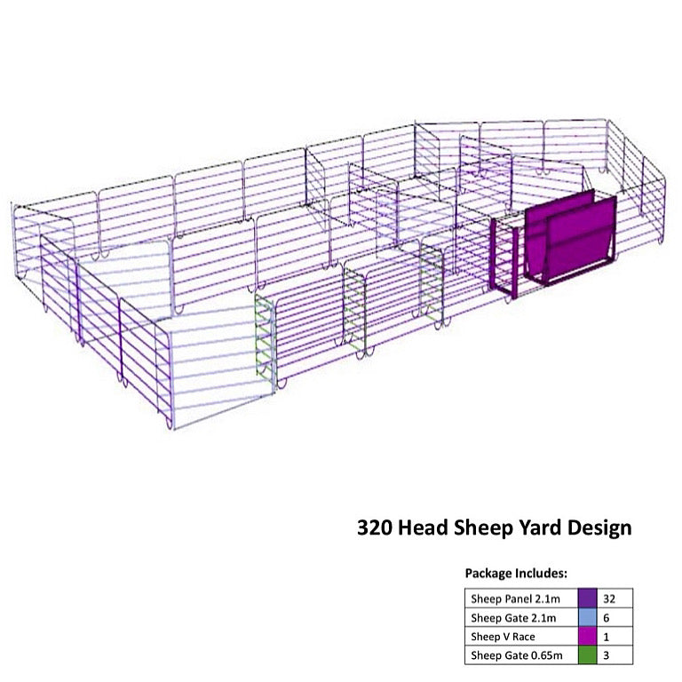 320 Head Sheep Yard Design