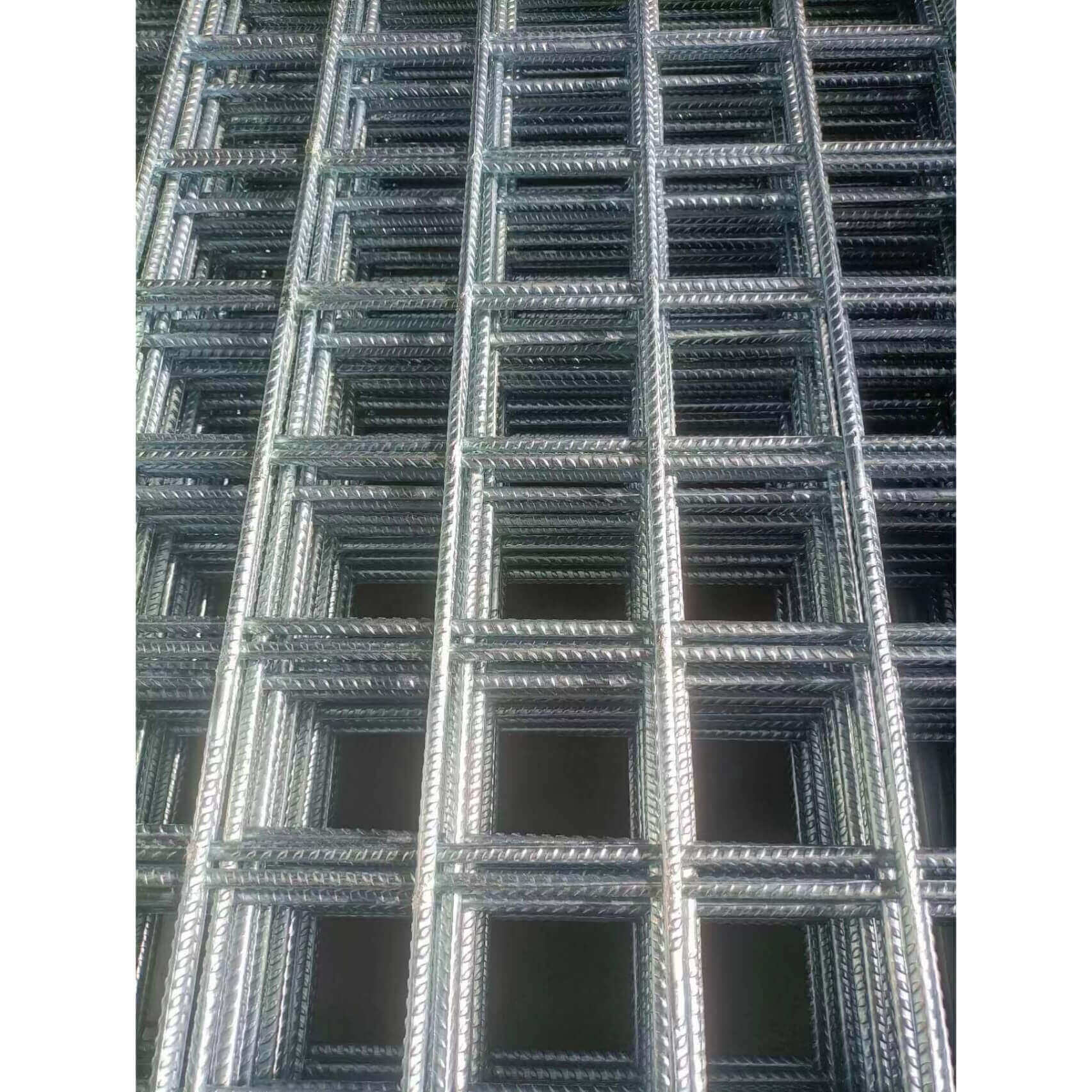 Heavy duty 1.2m x 3m Galvanised Reinforcing Mesh - 100mm x 100mm x 8mm ...