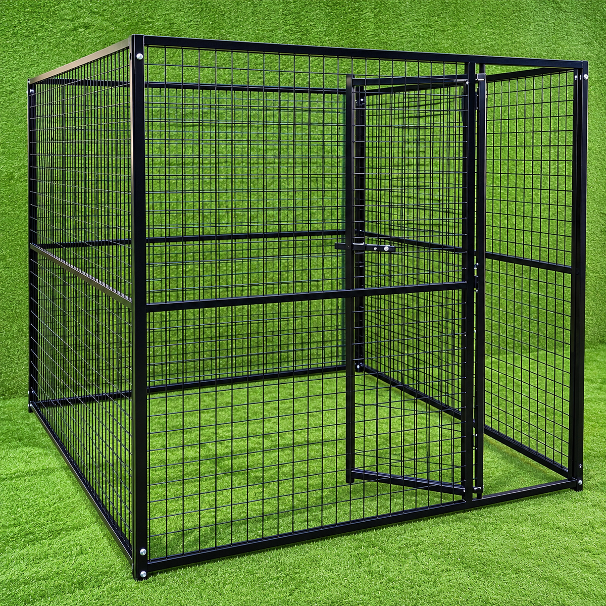 Galvanised Steel Powder Coated Dog Kennel( 2m x 2m x 1.84m)