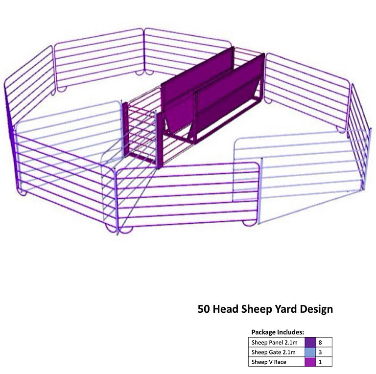 50 Head Sheep Yard Design