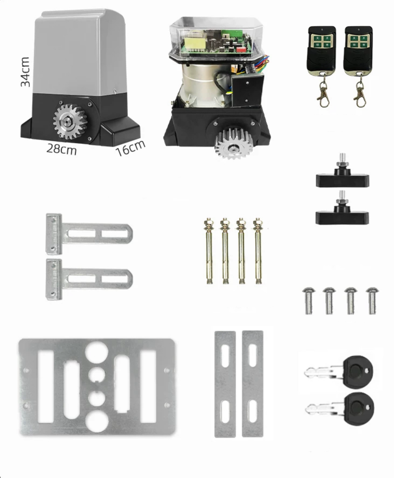 Sliding Gate motor - 1000KG (can upgrade to solar power)