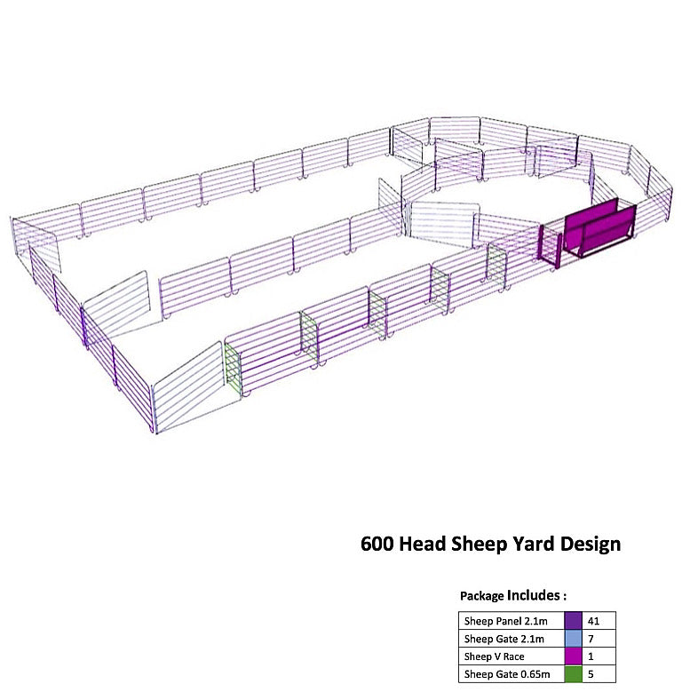 600  Head Sheep Yard Design