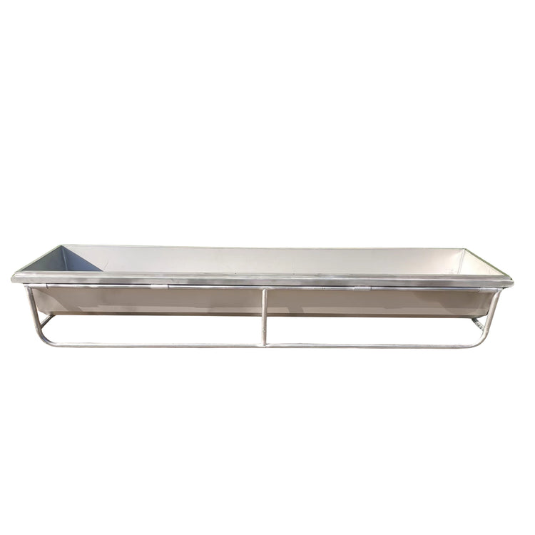 0.6m high x 0.6m wide x 3m long Stainless Steel Drink Trough – Mixsteel