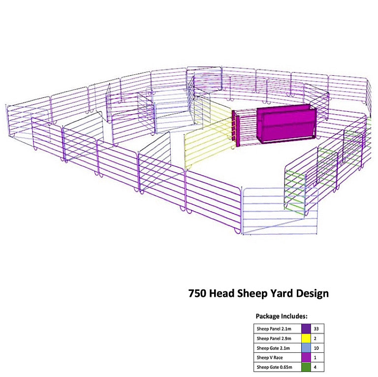 750 Head Sheep Yard Design