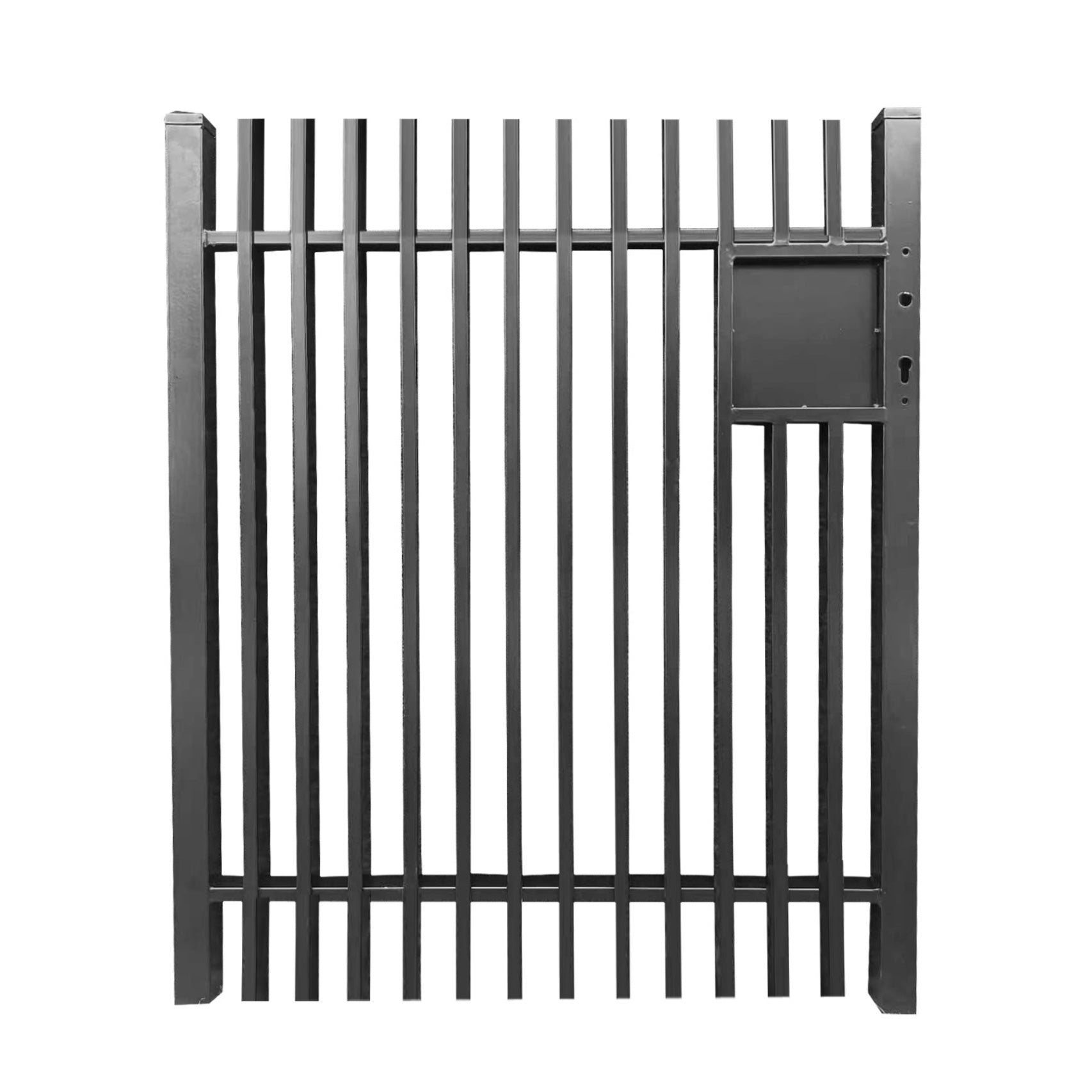 1.2m high x 1m wide Steel Blade fence gate – Mixsteel