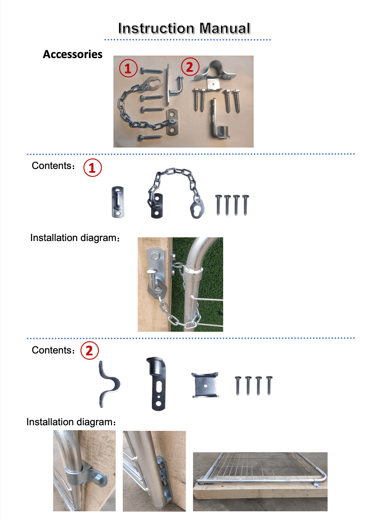 Farm Gate Ring Latch Set