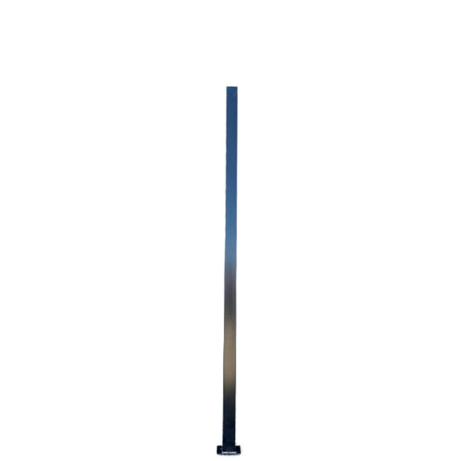 2.15m High Security Fence Post with plate (65mm x 65mm) – Mixsteel